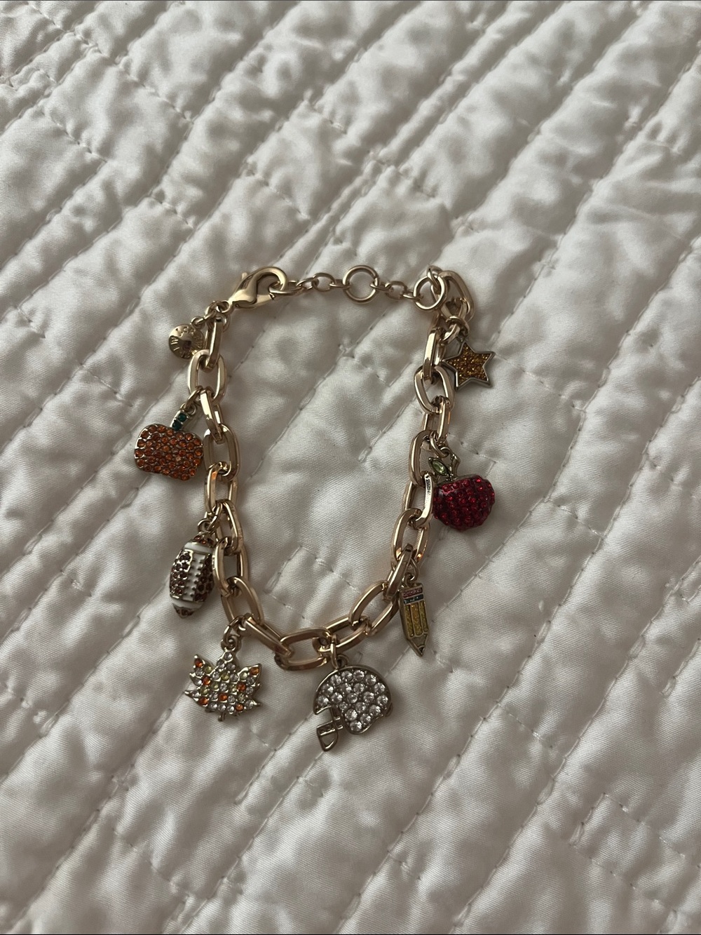 Women’s j crew fall charm bracelet NWOT